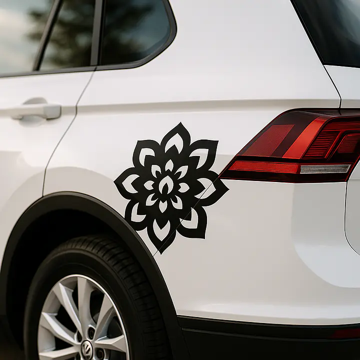 Boho Flower Mandala Autoaufkleber - Master