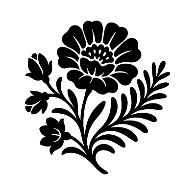 Vintage Botanical Autoaufkleber – Viktorianische Blütenkomposition primary image