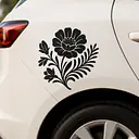 Vintage Botanical Autoaufkleber – Viktorianische Blütenkomposition - Master