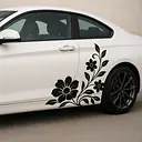 Corner Garden Car Sticker – Floral Corner Design for Vehicles - Master