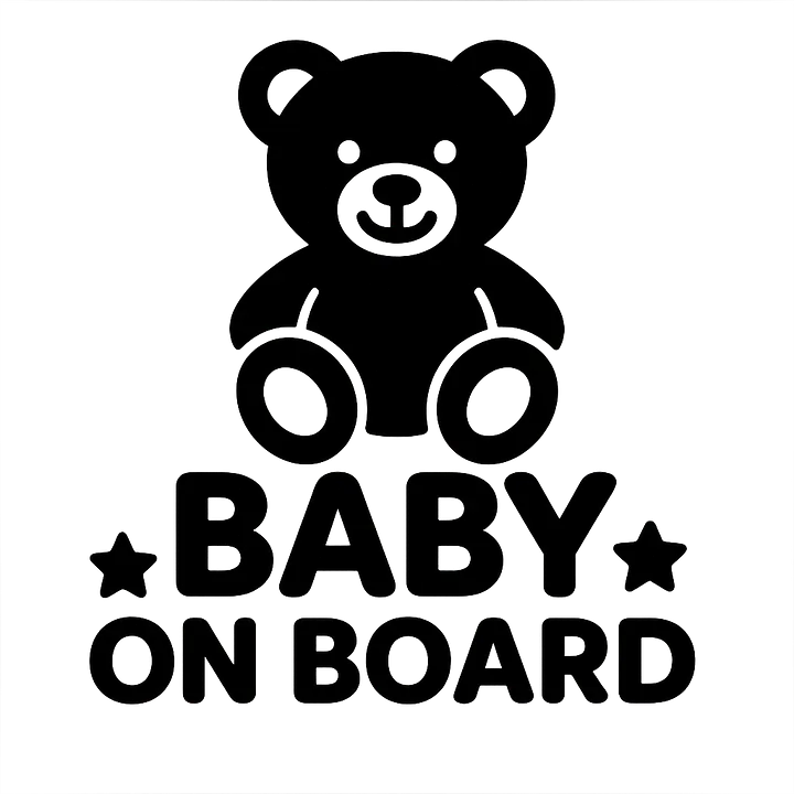 Teddy Baby on Board Aufkleber - Master