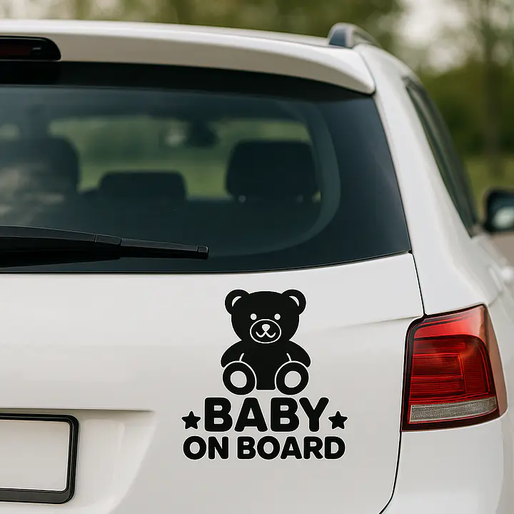 Teddy Baby on Board Aufkleber - Master