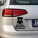Teddy Baby on Board Sticker - Master