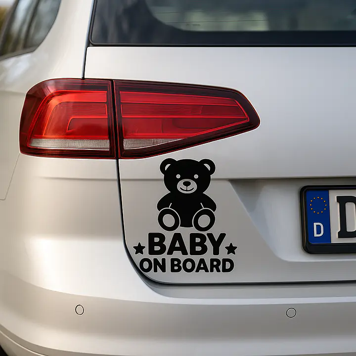Teddy Baby on Board Aufkleber - Master