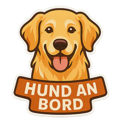 Golden Retriever HUND AN BORD Tieraufkleber primary image