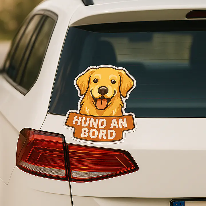 Golden Retriever DOG ON BOARD Animal Sticker - Master