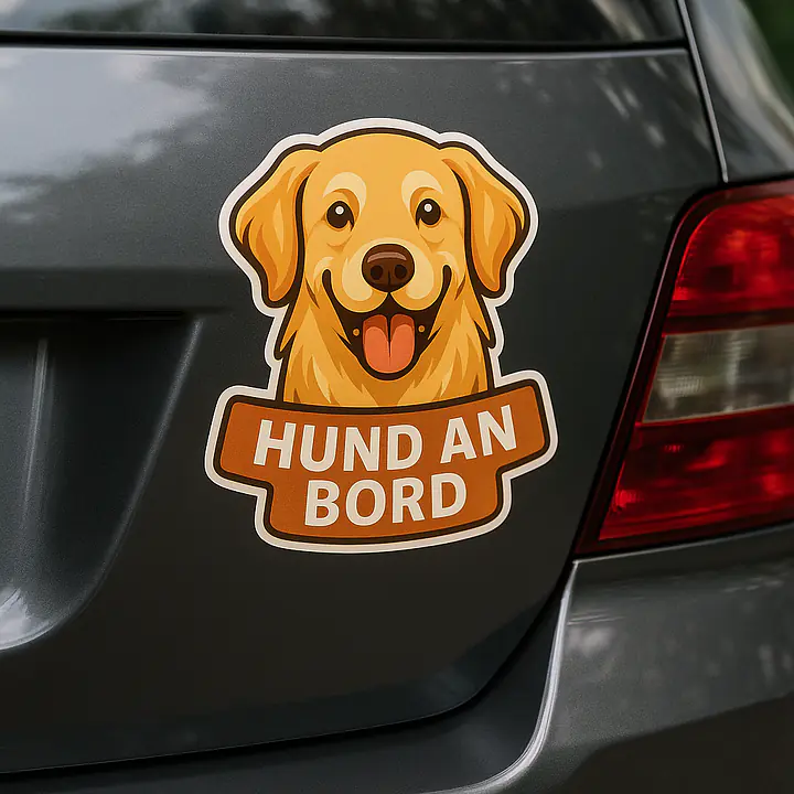 Golden Retriever DOG ON BOARD Animal Sticker - Master