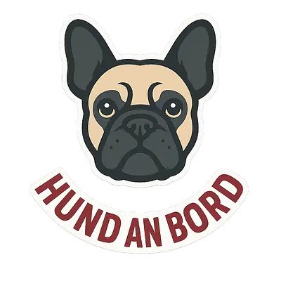 Französische Bulldogge – HUND AN BORD Tieraufkleber primary image