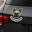 Französische Bulldogge – HUND AN BORD Tieraufkleber - Master