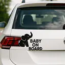 Elefant Baby on Board Aufkleber - Master