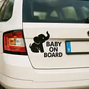 Elefant Baby on Board Aufkleber - Master