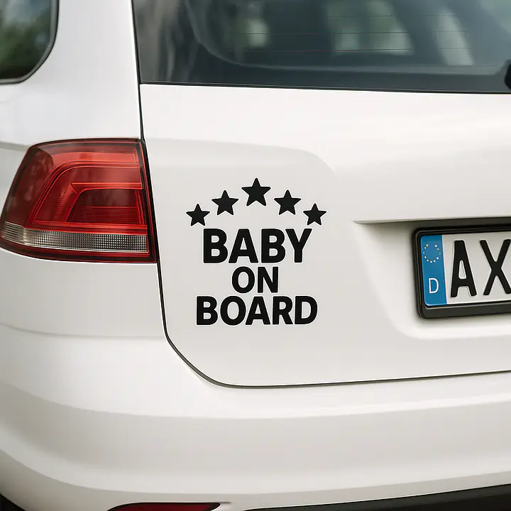Stars Baby on Board Sticker - Master
