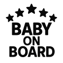 Sterne Baby on Board Aufkleber - Master