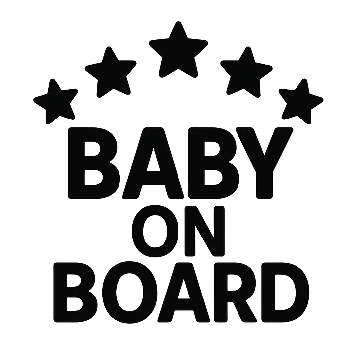 Stars Baby on Board Sticker - Master