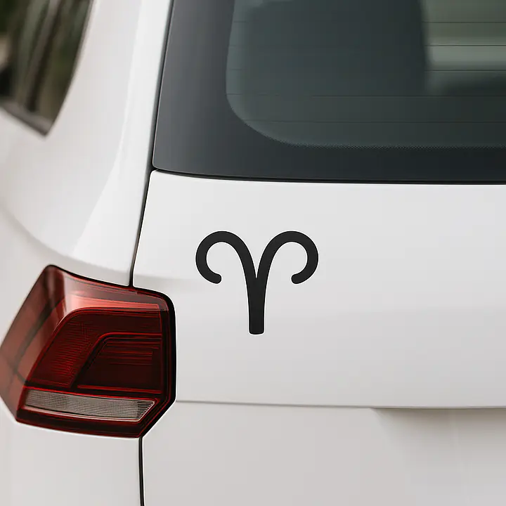 Widder Minimal Symbol Sternzeichen Aufkleber - Master