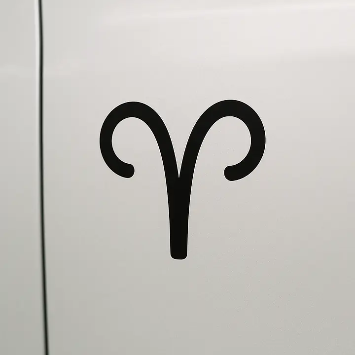Widder Minimal Symbol Sternzeichen Aufkleber - Master
