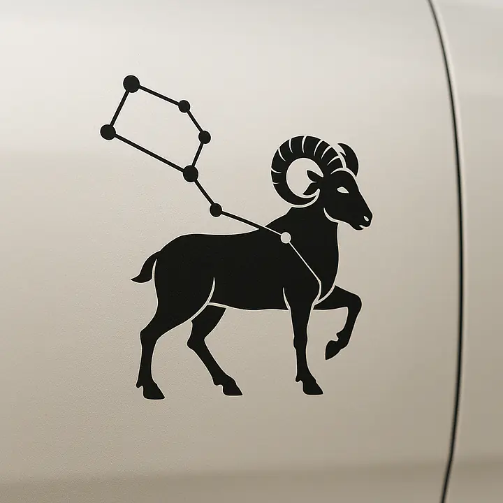 Widder Constellation Sternzeichen Aufkleber - Master