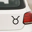 Taurus Minimal Symbol Zodiac Sticker - Master
