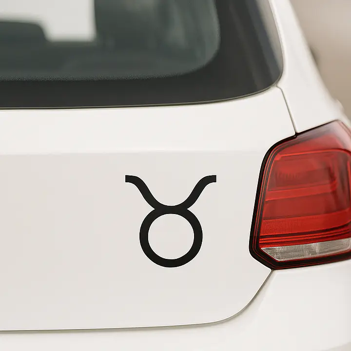 Taurus Minimal Symbol Zodiac Sticker - Master