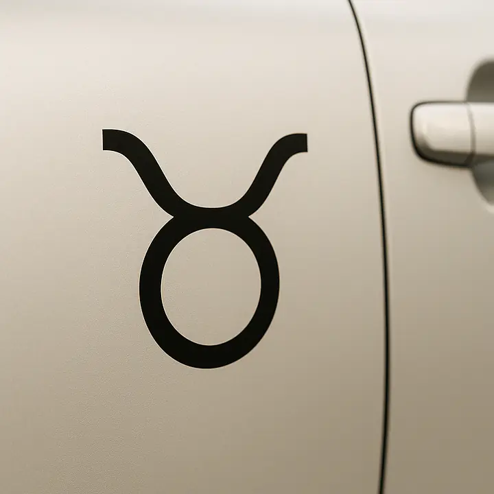 Taurus Minimal Symbol Zodiac Sticker - Master