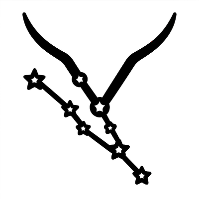 Taurus Constellation Zodiac Sticker primary image