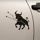 Taurus Constellation Zodiac Sticker - Master