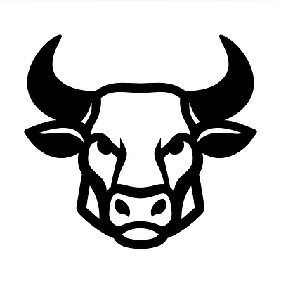 Taurus Illustrative Emblem Zodiac Sticker primary image