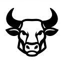Taurus Illustrative Emblem Zodiac Sticker - Master