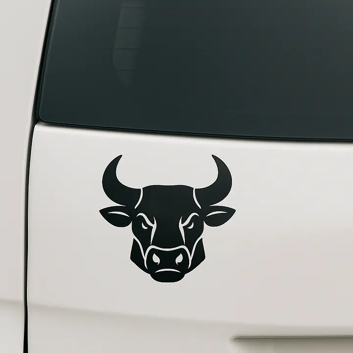 Stier Illustrative Emblem Sternzeichen Aufkleber - Master