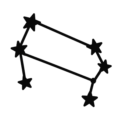 Gemini Constellation Zodiac Sticker primary image