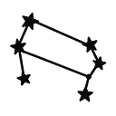 Gemini Constellation Zodiac Sticker - Master