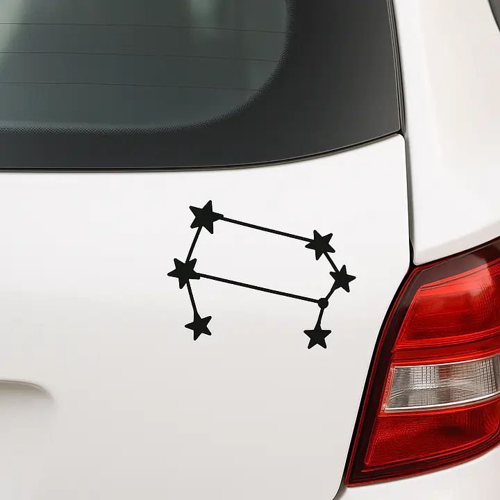 Zwillinge Constellation Sternzeichen Aufkleber - Master
