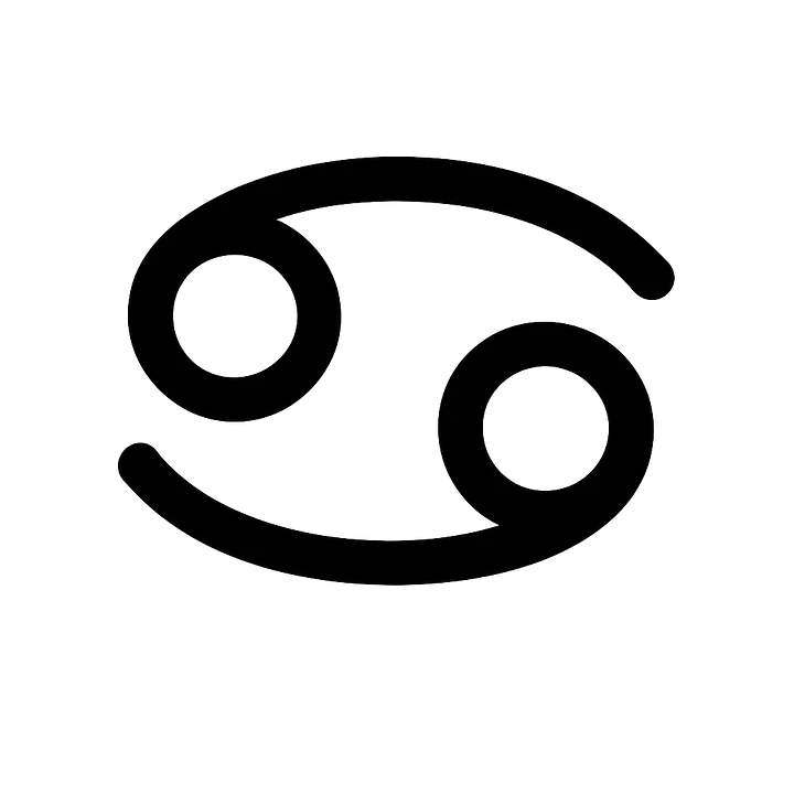 Krebs Minimal Symbol Sternzeichen Aufkleber - Master