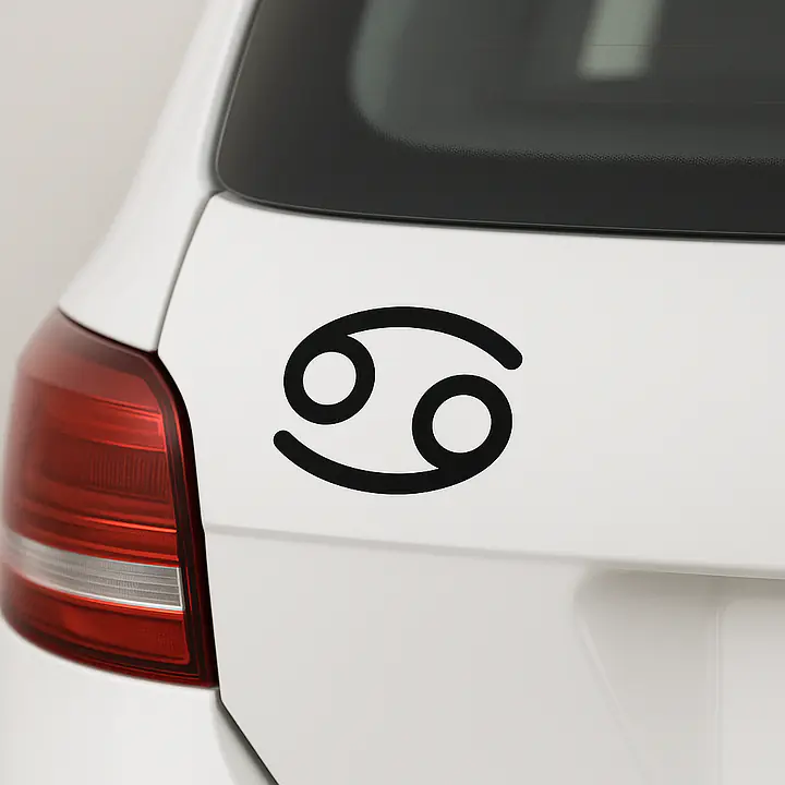 Krebs Minimal Symbol Sternzeichen Aufkleber - Master