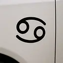 Cancer Minimal Symbol Zodiac Sticker - Master