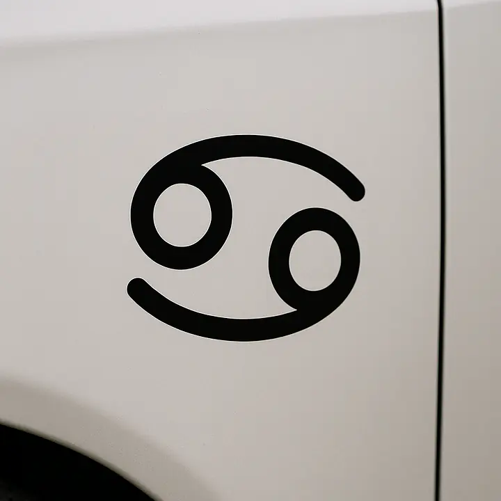 Krebs Minimal Symbol Sternzeichen Aufkleber - Master