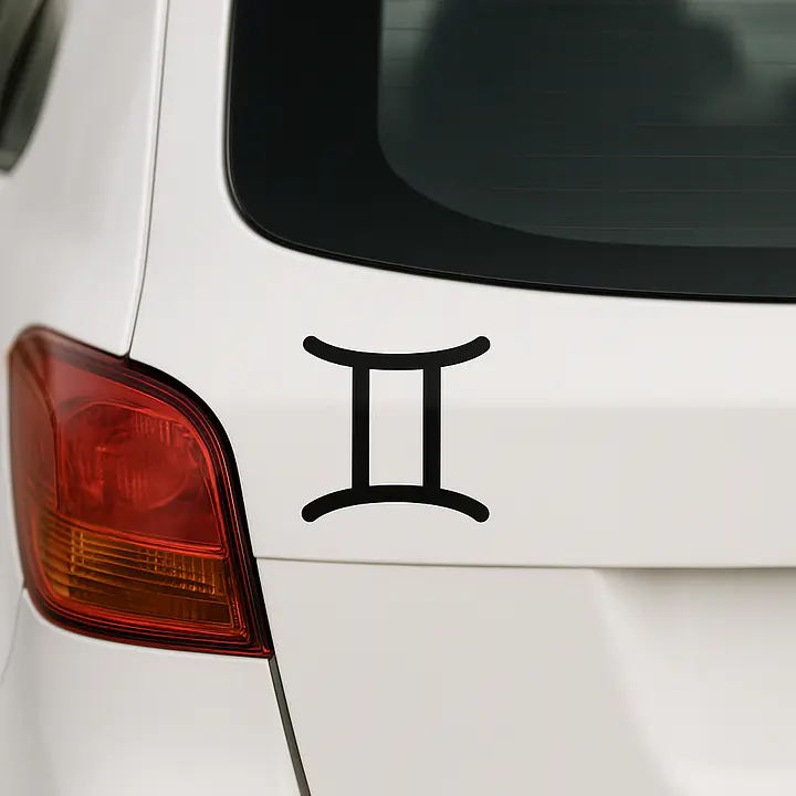 Zwillinge Minimal Symbol Sternzeichen Aufkleber - Master