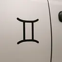 Gemini Minimal Symbol Zodiac Sticker - Master