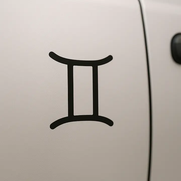 Zwillinge Minimal Symbol Sternzeichen Aufkleber - Master
