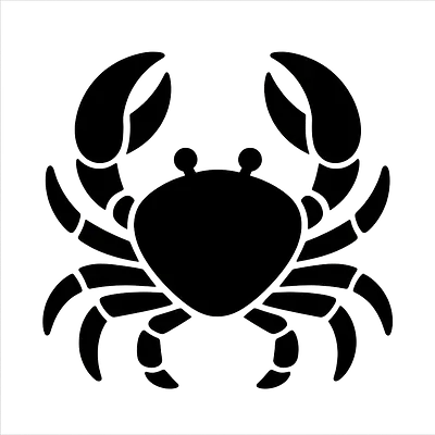 Cancer Illustrative Emblem Zodiac Sticker primary image