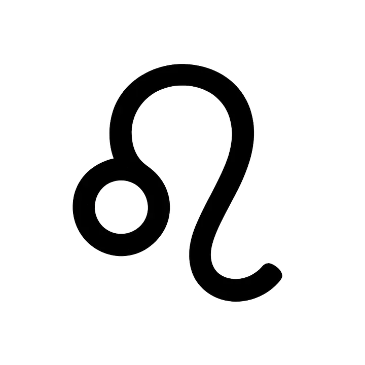 Leo Minimal Symbol Zodiac Sticker - Master