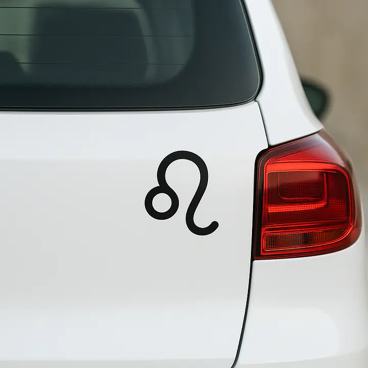 Leo Minimal Symbol Zodiac Sticker - Master