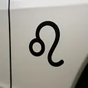 Leo Minimal Symbol Zodiac Sticker - Master