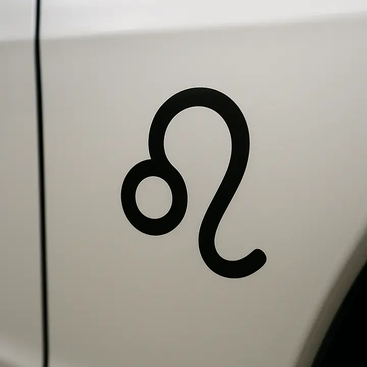 Leo Minimal Symbol Zodiac Sticker - Master