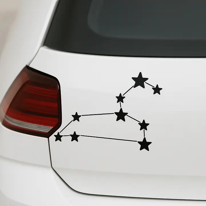 Löwe Constellation Sternzeichen Aufkleber - Master
