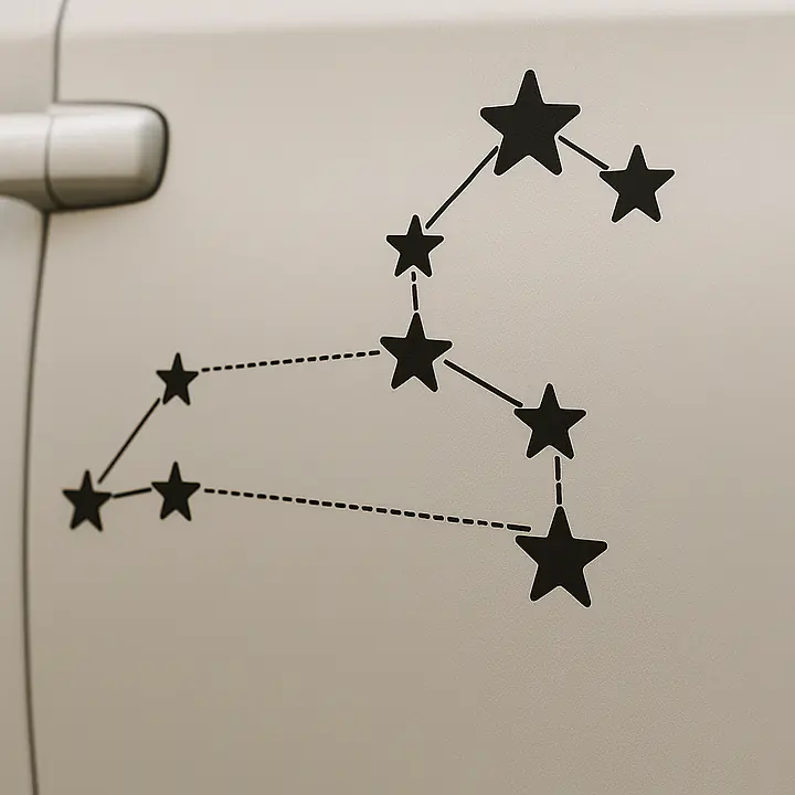 Löwe Constellation Sternzeichen Aufkleber - Master