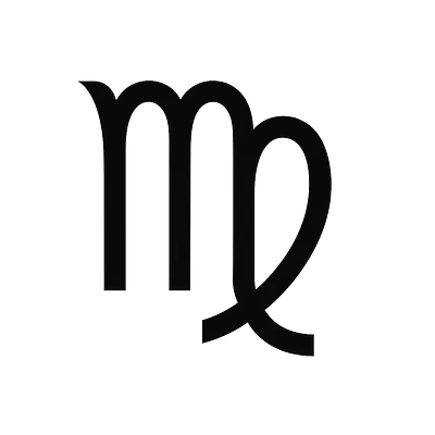 Virgo Minimal Symbol Zodiac Sticker primary image