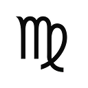 Virgo Minimal Symbol Zodiac Sticker - Master