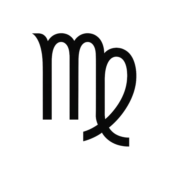 Virgo Minimal Symbol Zodiac Sticker - Master
