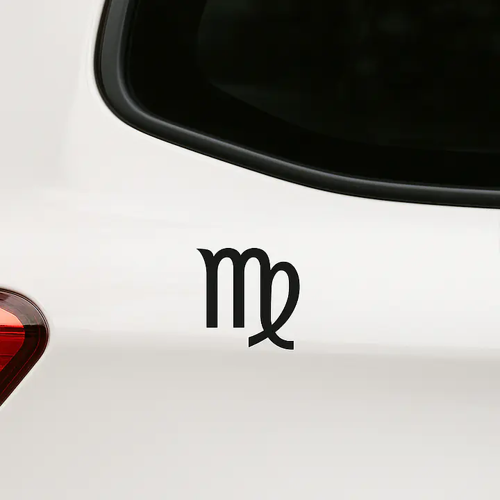 Virgo Minimal Symbol Zodiac Sticker - Master